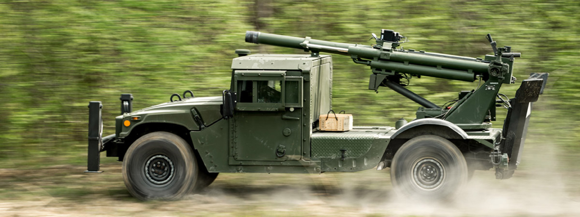 WM 120 стреляет. 12.7 Mm Weapon System in Army Truck Roof. S105 vehicle.